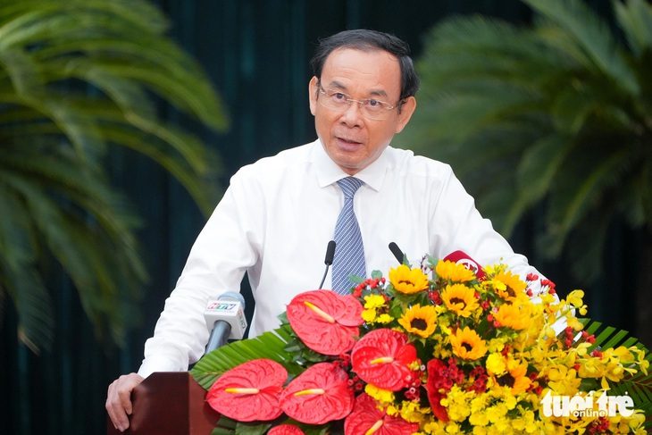 base64-17337223654451662606667 Bí thư Nguyễn Văn Nên: 'Có đồng chí phải rời vị trí để đất nước phát triển thì cũng là việc ý nghĩa' - Ảnh 1.