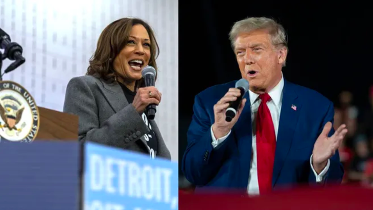 harris-trump-17307008675842100600948 Bầu cử Mỹ: Erie - hạt có thể quyết định ông Trump hay bà Harris thắng - Ảnh 1.