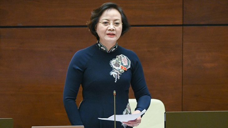 Bộ trưởng Phạm Thị Thanh Trà báo cáo Quốc hội thông tin mới nhất về cải cách tiền lương mới - Ảnh 1. Bộ trưởng Phạm Thị Thanh Trà - Ảnh: GIA HÂN